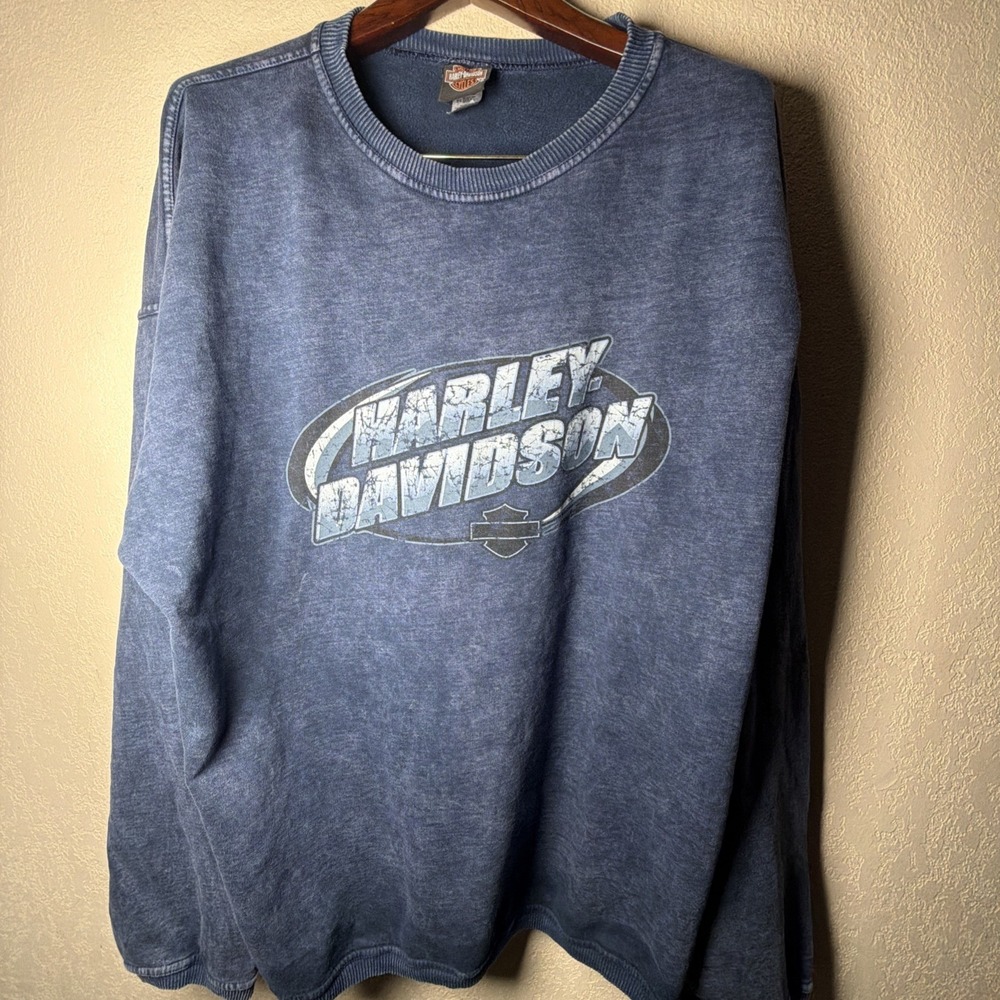 Harley Davidson Crew Neck, Long Sleeve Sweater Pacific Honolulu, Hawaii 3XL